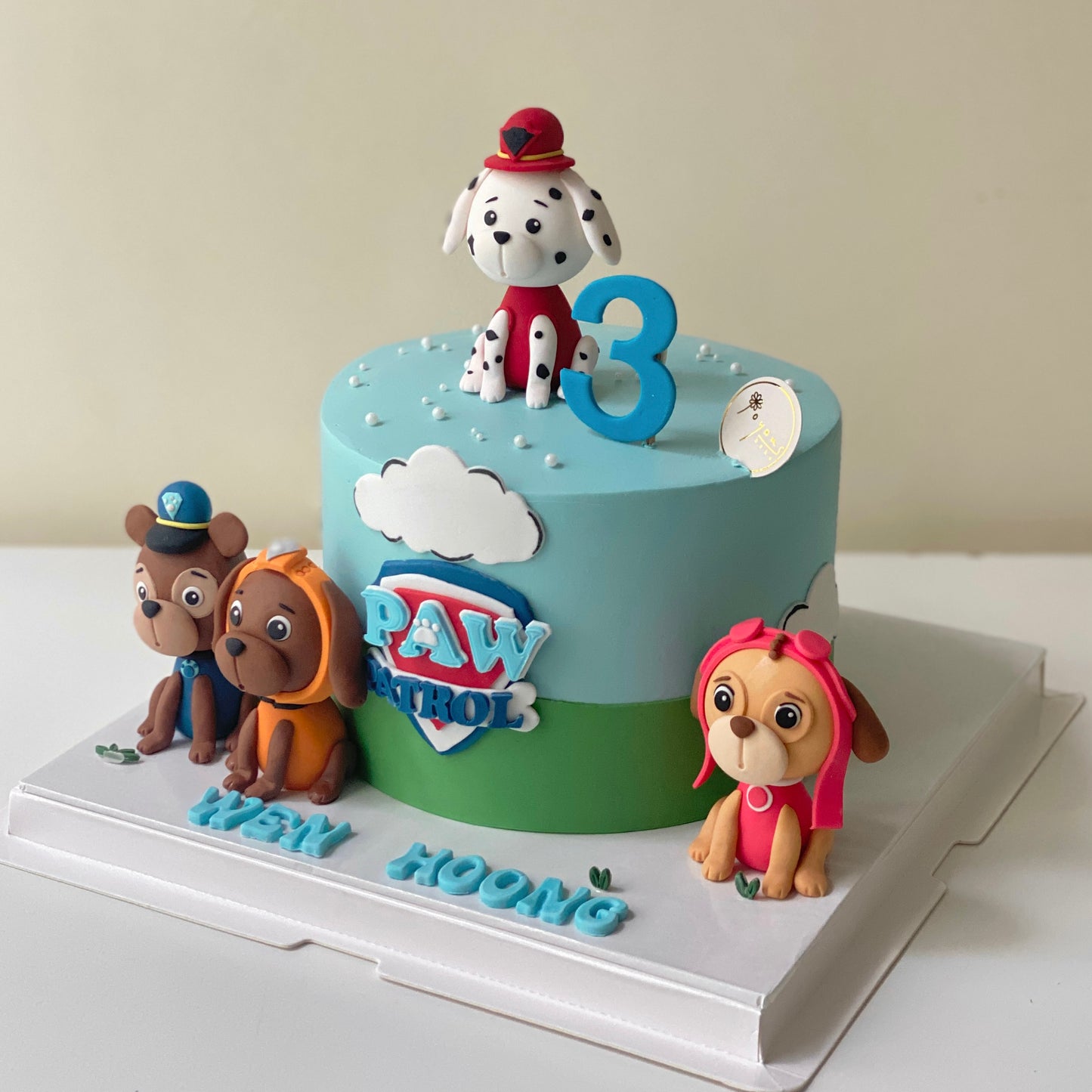 Fondant Paw Patrol Sky Design Customise Cake