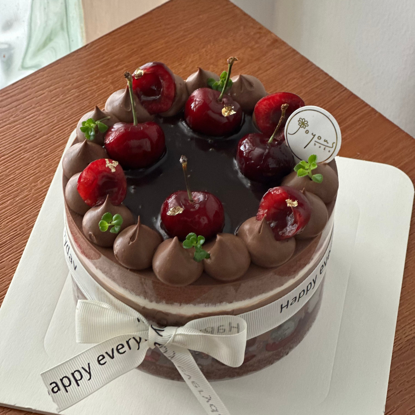 Fresh Cherry Black Forest Cake