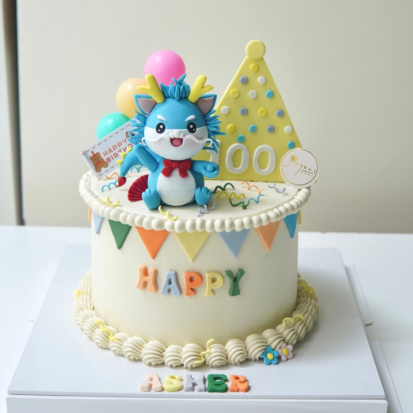 Blue Dragon 100 day Theme Customise Cake