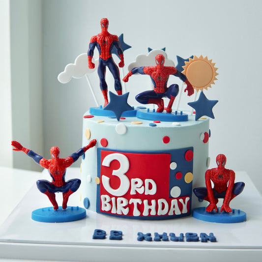 Spiderman Theme Customise Cake