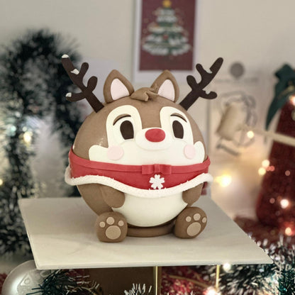 🎄Chubby Deer Pinata Cake 🎄