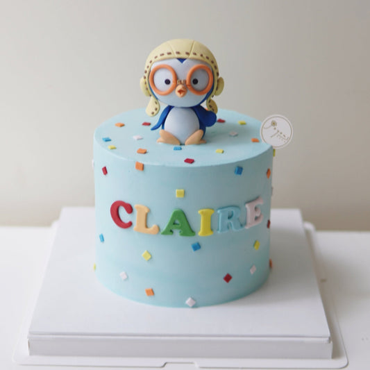 Fondant Pororo Customise Cake