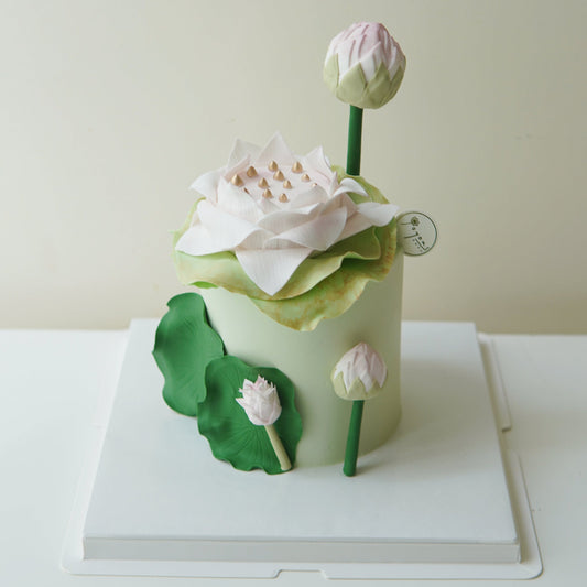 Lotus Flower Themed Customise Cake