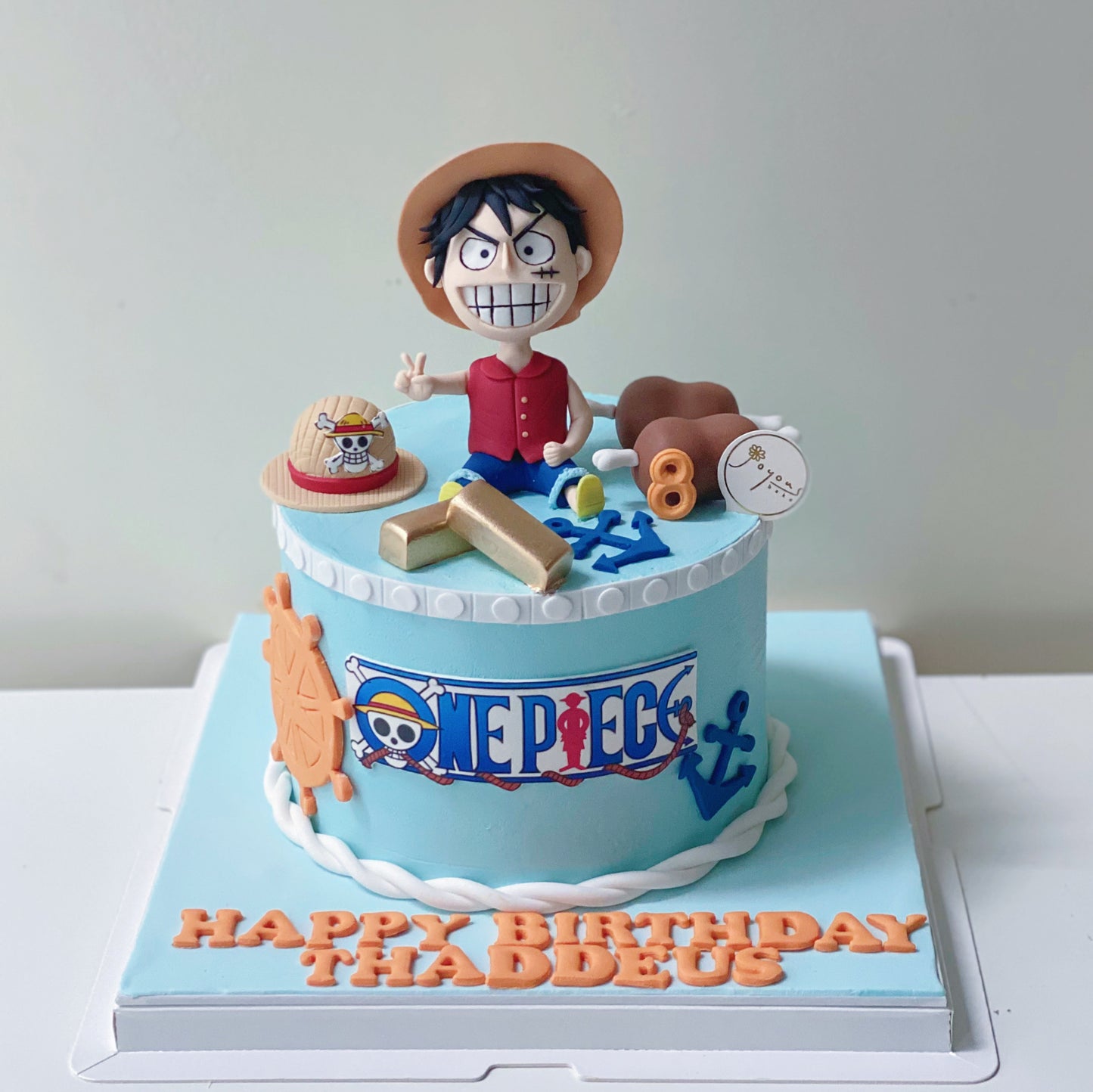 One Piece Luffy Theme Customise Cake