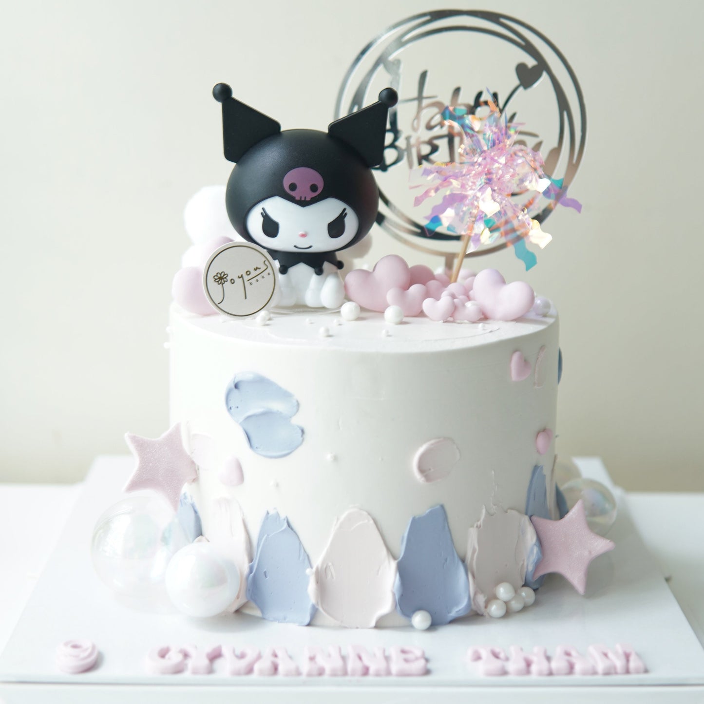 Kuromi Simple Design Customise Cake