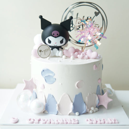 Kuromi Simple Design Customise Cake