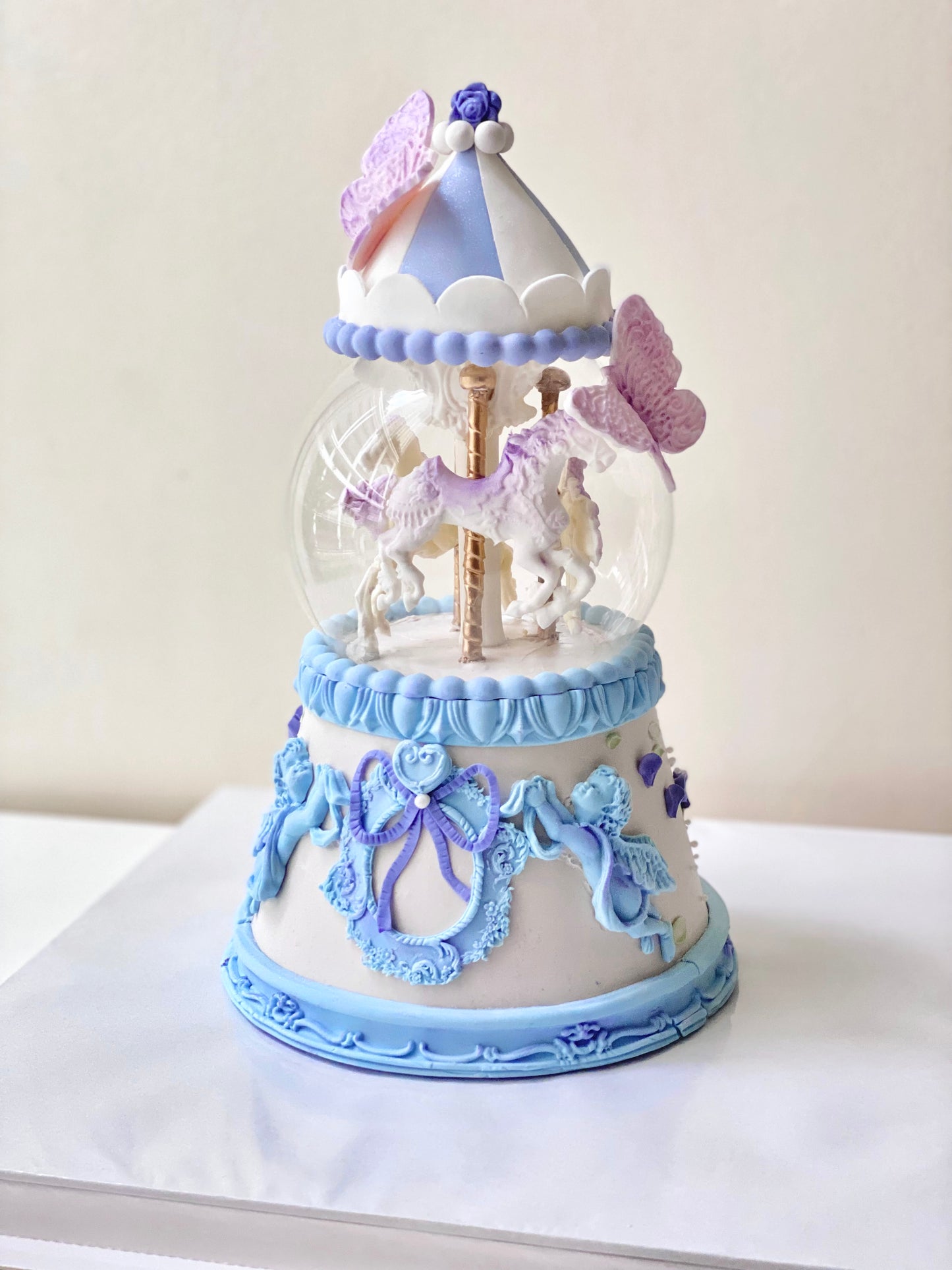 Dreamy Glass Ball Carousel Cake