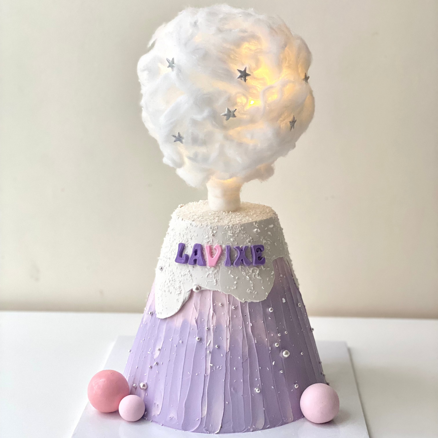 Dreamy Cloud Volcano Customise Cake