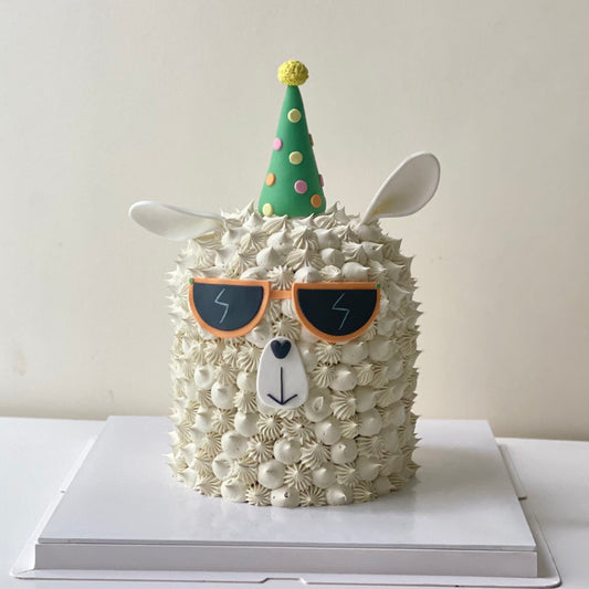 Alpaca Head Customise Cake