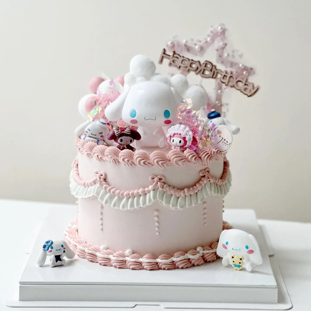 Cinnamoroll and Friends Celebrate Birthday Pink/Blue