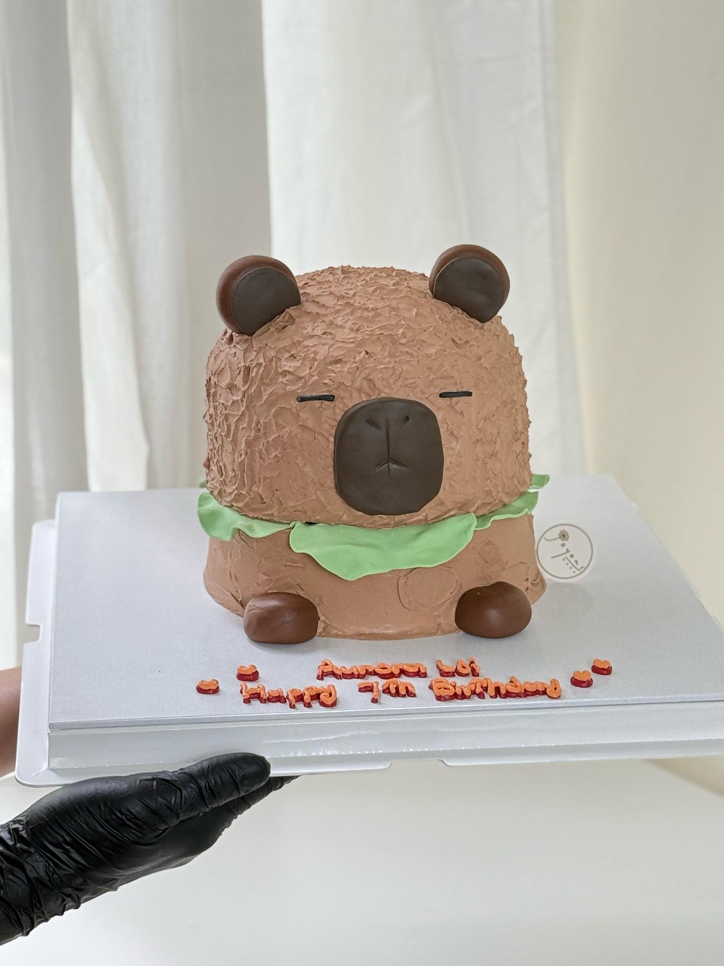 Capybara Hamburger Customised Cake