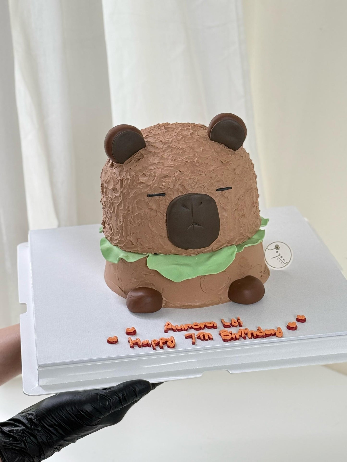 Capybara Hamburger Customised Cake